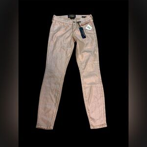 LUCKY BRAND CHARLIE ROSE GOLD SKINNY JEANS SIZE 6